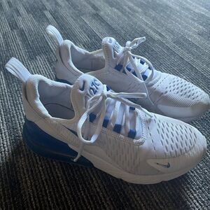 Nike Kids White and Navy Sneakers